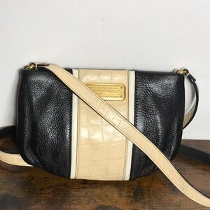 Marc by Marc Jacobs New Q Croc Striped Percy Cross-Body Bag